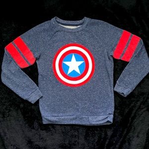 Mighty Fine Marvel Captain America Sweatshirt Size Small